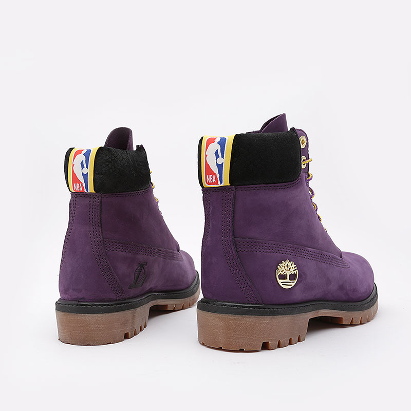 мужские фиолетовые ботинки Timberland Los Angeles Lakers NBA TBLA285HW - цена, описание, фото 4